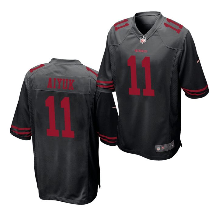 Men San Francisco 49ers #11 Brandon Aiyuk Nike Black Player Game NFL Jersey->san francisco 49ers->NFL Jersey